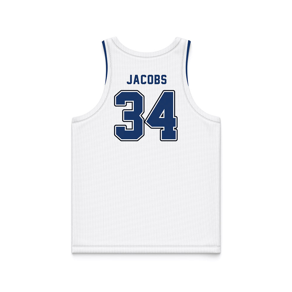 Yeshiva - NCAA Men's Basketball : Nate Jacobs - White Basketball Jersey-1