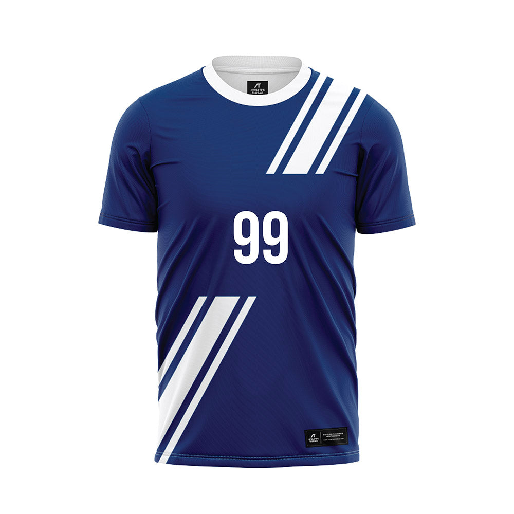 Yeshiva - NCAA Men's Soccer : Abraham Gabay - Navy Soccer Jersey-0