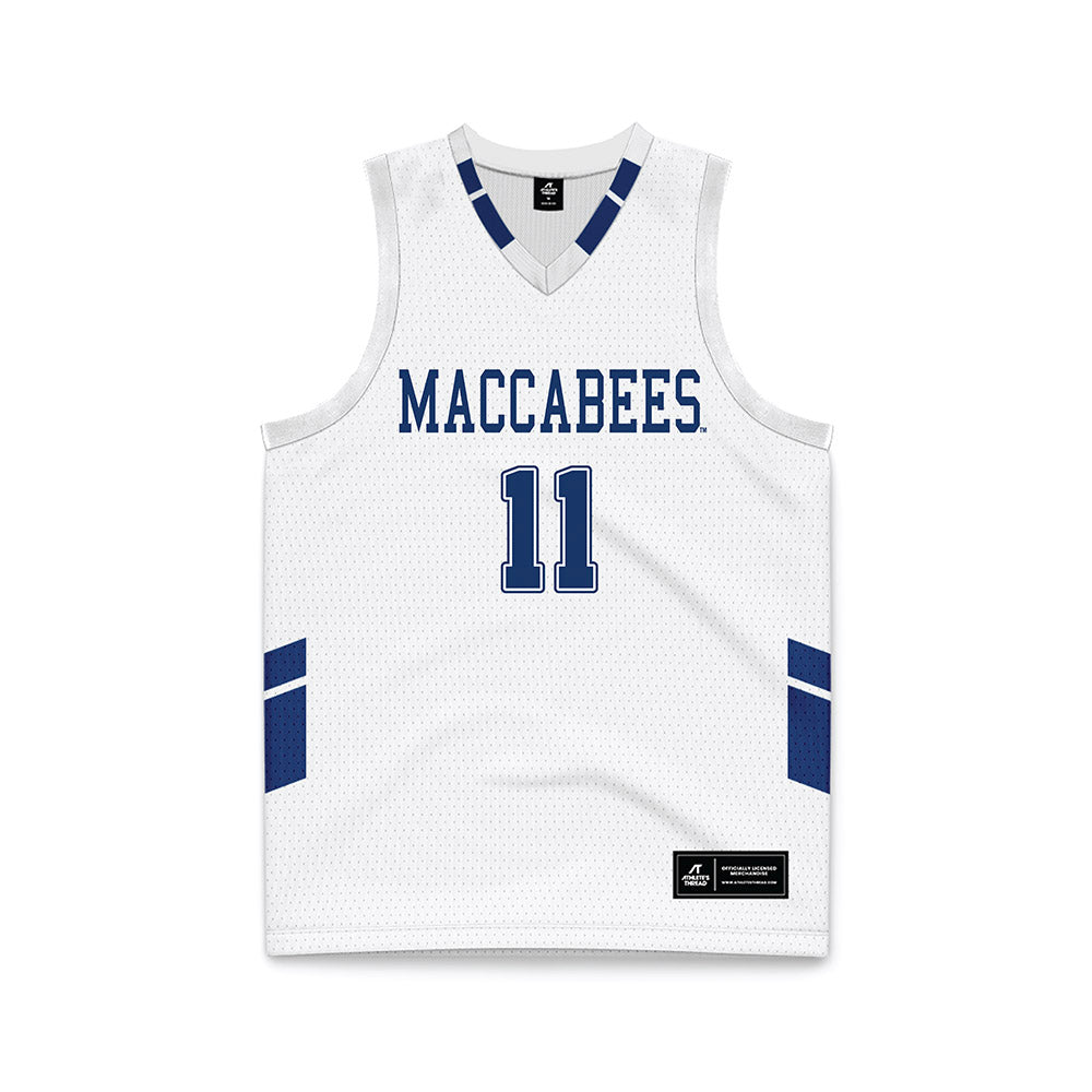 Yeshiva - NCAA Women's Basketball : Jasmin Danker - White Basketball Jersey-0