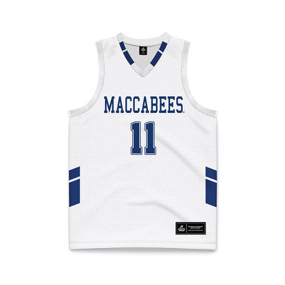 Yeshiva - NCAA Women's Basketball : Jasmin Danker - White Basketball Jersey-0