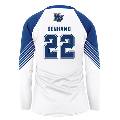 Yeshiva - NCAA Women's Volleyball : Noa Benhamo - White Volleyball Jersey-1