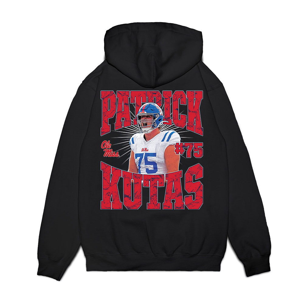 Ole Miss - NCAA Football : Patrick Kutas - Collage Premium Hooded Sweatshirt-1