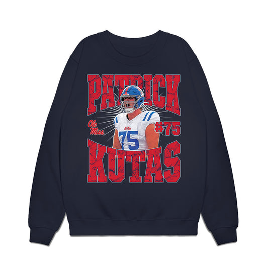 Ole Miss - NCAA Football : Patrick Kutas - Collage Premium Crewneck Sweatshirt-0