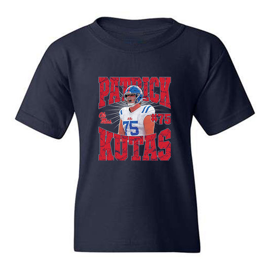 Ole Miss - NCAA Football : Patrick Kutas - Collage Youth T-Shirt-0