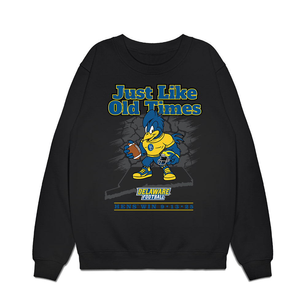 Delaware - NCAA Football : Connecticut Win Premium Crewneck Sweatshirt-0