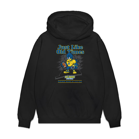 Delaware - NCAA Football : Connecticut Win Premium Hooded Sweatshirt-0
