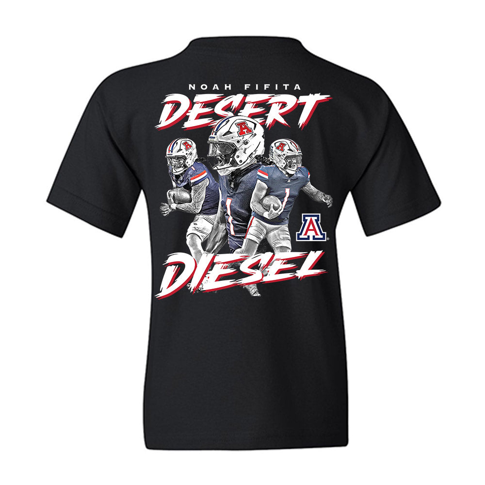 Arizona - NCAA Football : Noah Fifita - Individual Collage Youth T-Shirt-1