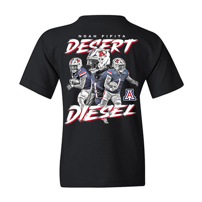 Arizona - NCAA Football : Noah Fifita - Individual Collage Youth T-Shirt-1