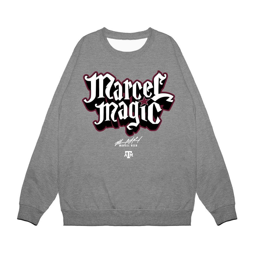Texas A&M - NCAA Football : Marcel Reed - Marcel Magic Premium Crewneck Sweatshirt-0
