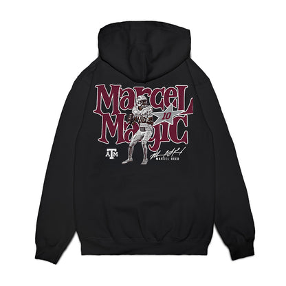 Texas A&M - NCAA Football : Marcel Reed - Individual Caricature Premium Hooded Sweatshirt-1