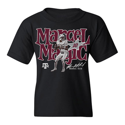 Texas A&M - NCAA Football : Marcel Reed - Individual Caricature Youth T-Shirt-0
