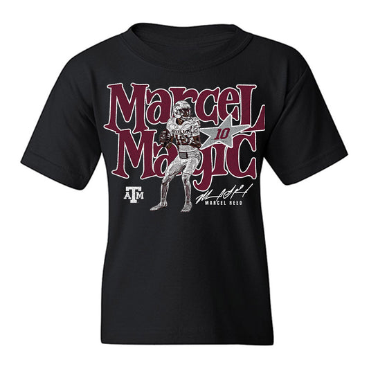 Texas A&M - NCAA Football : Marcel Reed - Individual Caricature Youth T-Shirt-0
