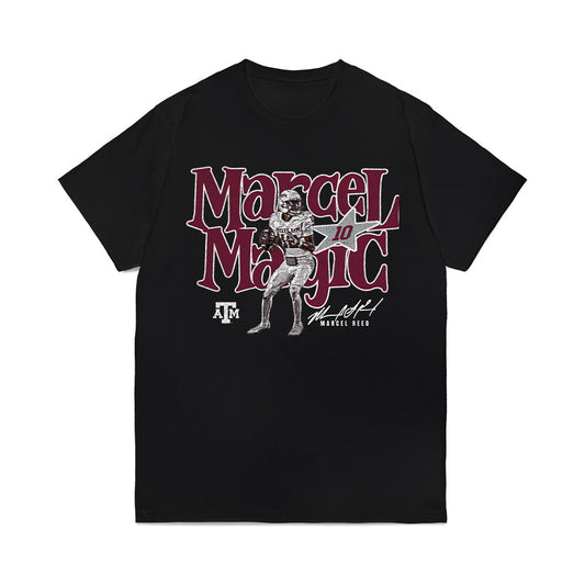 Texas A&M - NCAA Football : Marcel Reed - Individual Caricature Comfort Colors T-Shirt-0