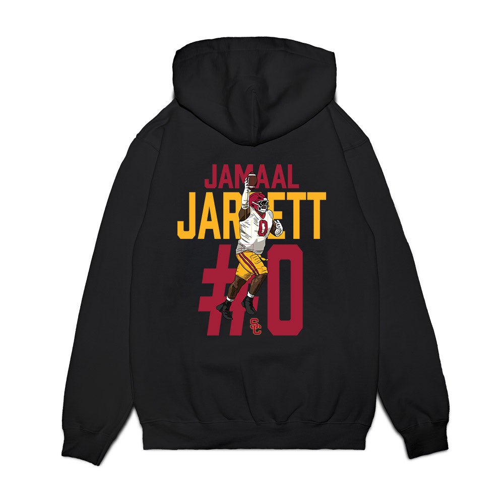 USC - NCAA Football : Jamaal Jarrett - Premium Hooded Sweatshirt-1