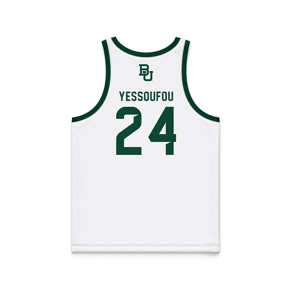 Baylor - NCAA Men's Basketball : Tounde Yessoufou - White Basketball Jersey-1