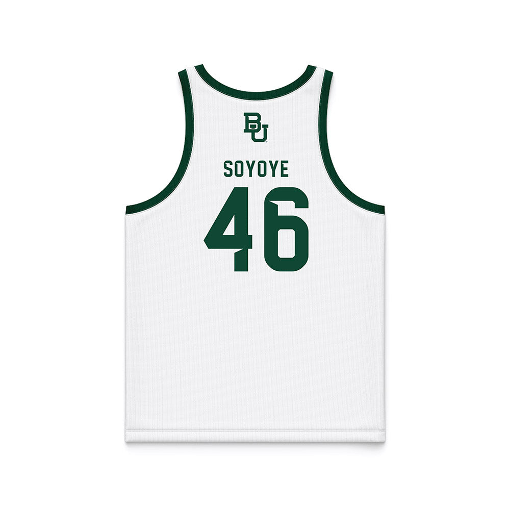 Baylor - NCAA Men's Basketball : Ramon Soyoye - White Basketball Jersey-1