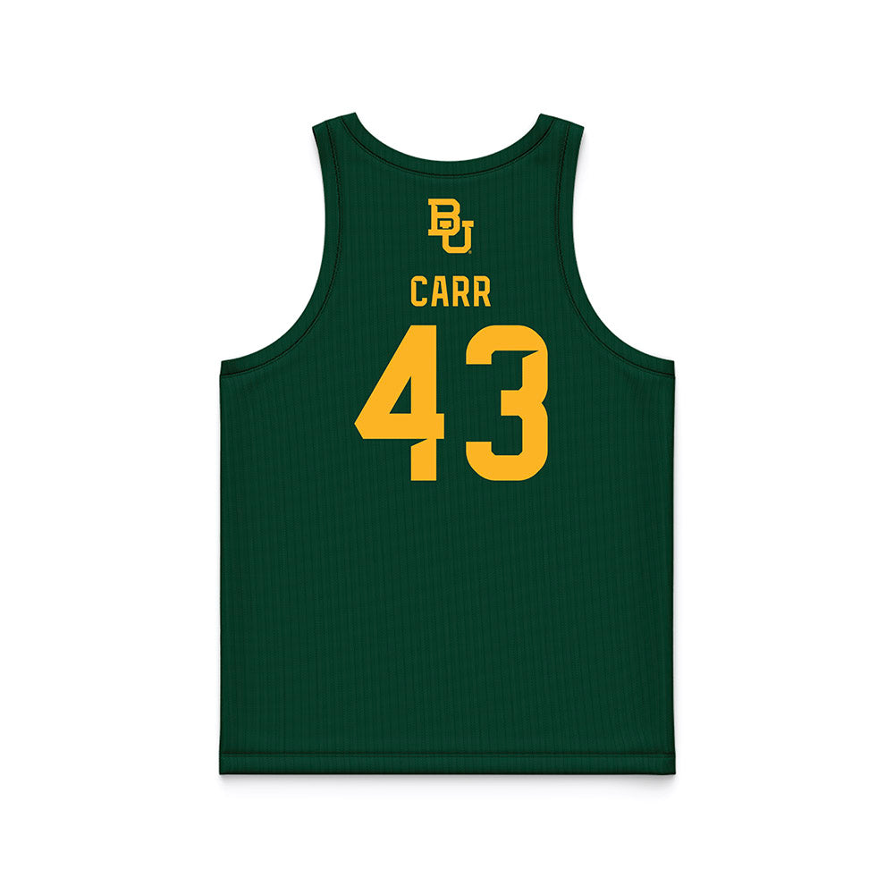 Baylor - NCAA Men's Basketball : Cameron Carr - Green Basketball Jersey-1