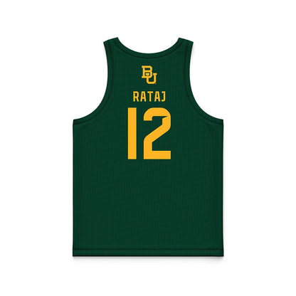 Baylor - NCAA Men's Basketball : Michael Rataj - Green Basketball Jersey-1