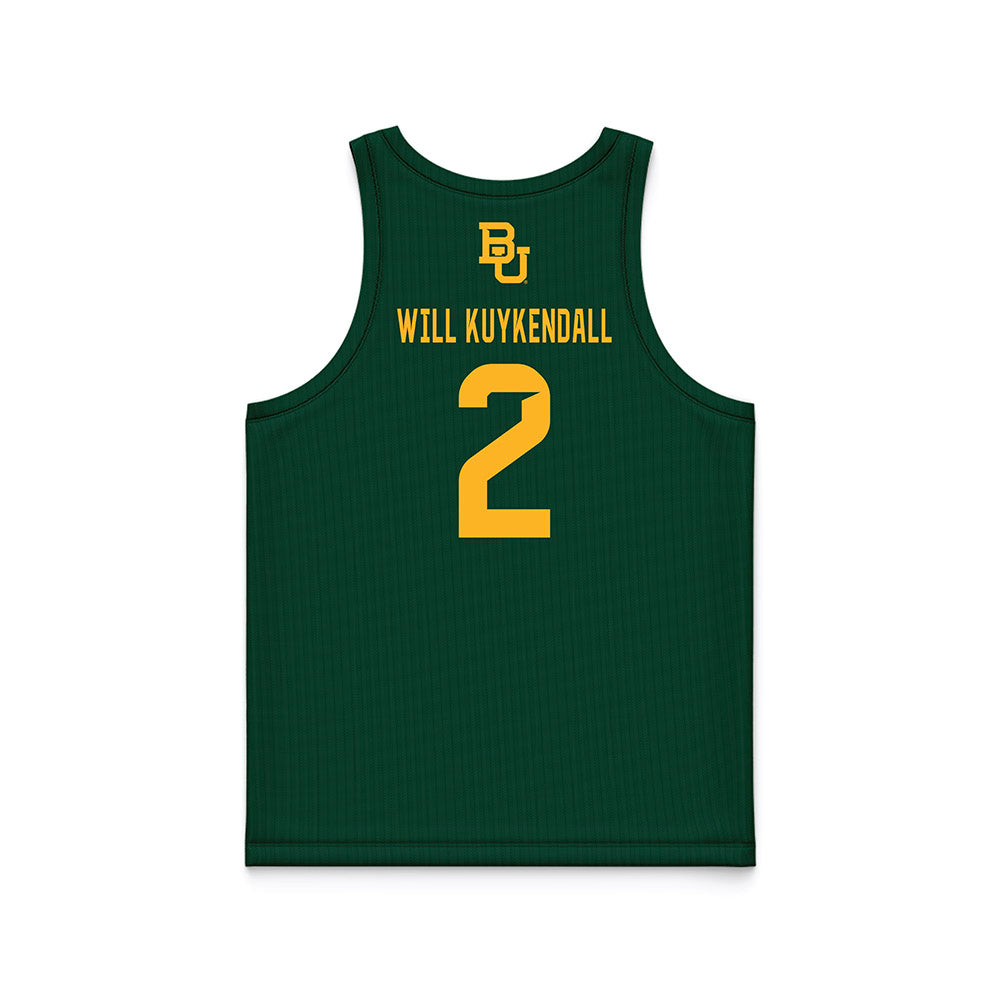 Baylor - NCAA Men's Basketball : Will Will Kuykendall - Green Basketball Jersey-1