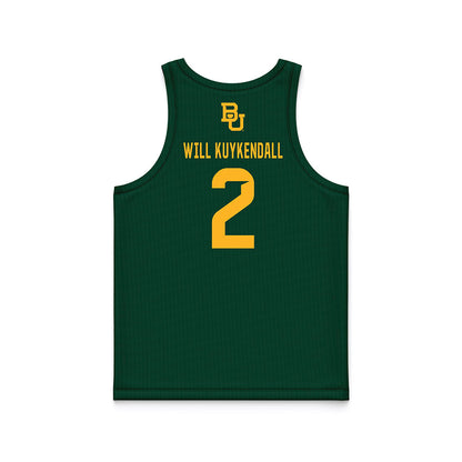 Baylor - NCAA Men's Basketball : Will Will Kuykendall - Green Basketball Jersey-1