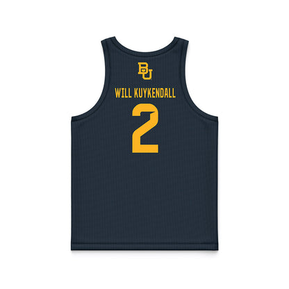 Baylor - NCAA Men's Basketball : Will Will Kuykendall - Anthracite Basketball Jersey-1