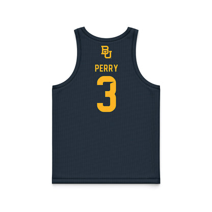 Baylor - NCAA Men's Basketball : Drew Perry - Anthracite Basketball Jersey-1