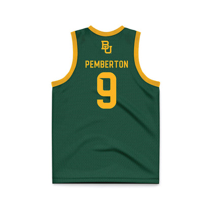 Baylor - NCAA Women's Basketball : Kiera Pemberton - Green Basketball Jersey-1