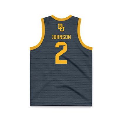 Baylor - NCAA Women's Basketball : Kiersten Johnson - Anthracite Basketball Jersey-1