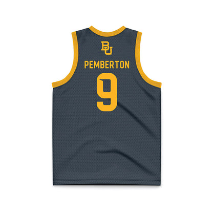 Baylor - NCAA Women's Basketball : Kiera Pemberton - Anthracite Basketball Jersey-1