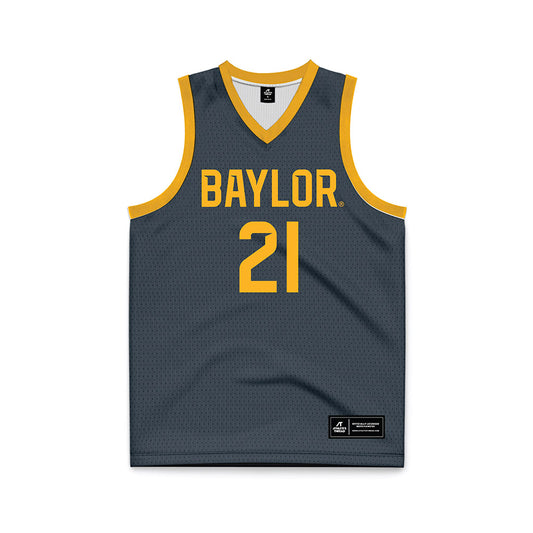 Baylor - NCAA Women's Basketball : Marcayla Johnson - Anthracite Basketball Jersey-0