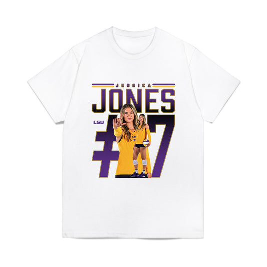 LSU - NCAA Women's Volleyball : Jessica Jones - Collage Comfort Colors T-Shirt-0