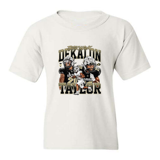 Colorado - NCAA Football : DeKalon Taylor - Collage Youth T-Shirt-0