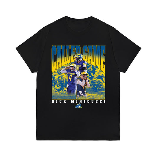 Delaware - NCAA Football : Nicholas Minicucci - Called Game Comfort Colors T-Shirt-0