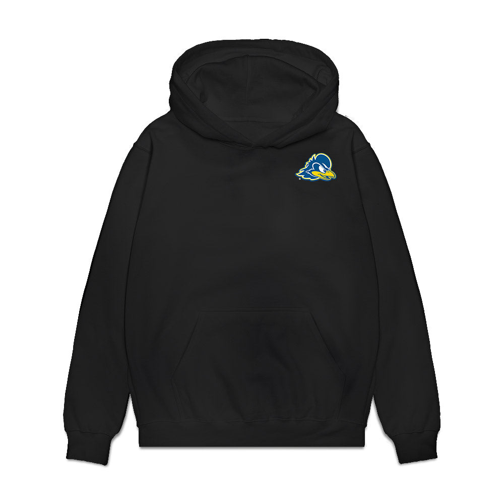 Delaware - NCAA Women's Track & Field : Mackenzie Owens - Collage Premium Hooded Sweatshirt-0