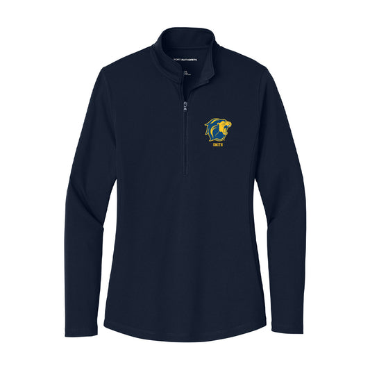 TCNJ - NCAA Men's Swimming & Diving : Riley Smith - Women's Lightweight Quarter Zip Jacket-0