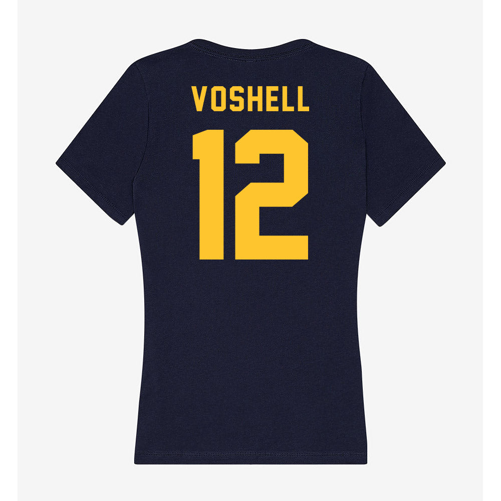 TCNJ - NCAA Women's Basketball : Olivia Voshell - Women's V-Neck T-Shirt-1