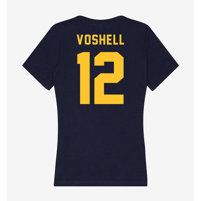TCNJ - NCAA Women's Basketball : Olivia Voshell - Women's V-Neck T-Shirt-1