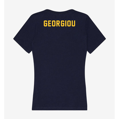 TCNJ - NCAA Women's Track & Field : Maria Georgiou - Women's V-Neck T-Shirt-1