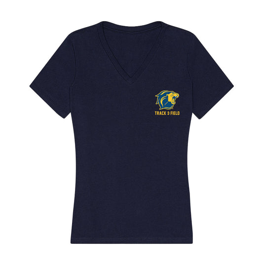TCNJ - NCAA Men's Track & Field : Christian Farhat - Women's V-Neck T-Shirt-0