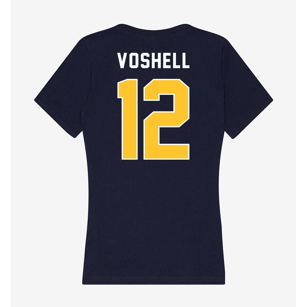 TCNJ - NCAA Women's Basketball : Olivia Voshell - Women's V-Neck T-Shirt-1