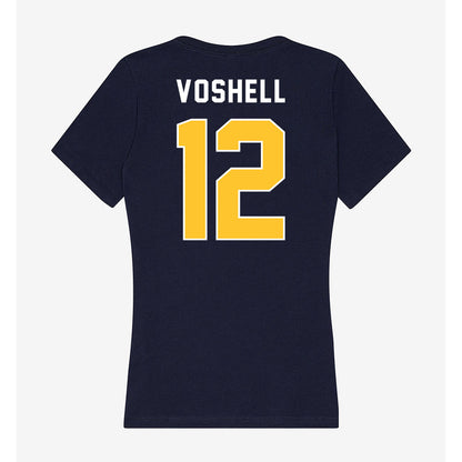 TCNJ - NCAA Women's Basketball : Olivia Voshell - Women's V-Neck T-Shirt-1