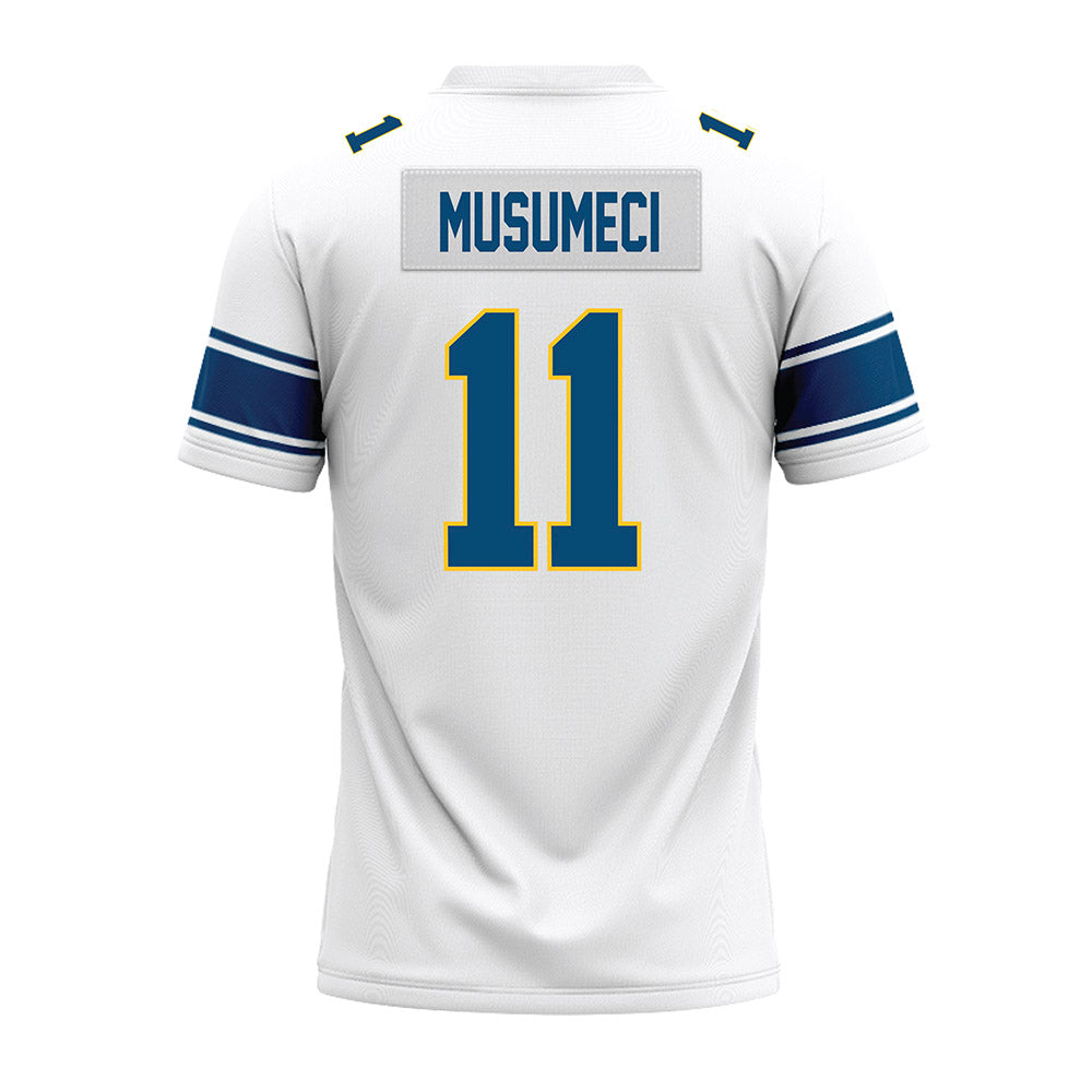 TCNJ - NCAA Football : Mark Musumeci - White Premium Football Jersey-1