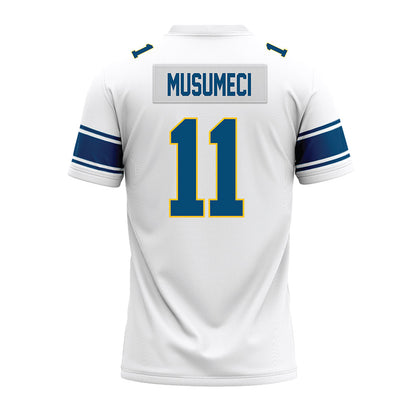 TCNJ - NCAA Football : Mark Musumeci - White Premium Football Jersey-1