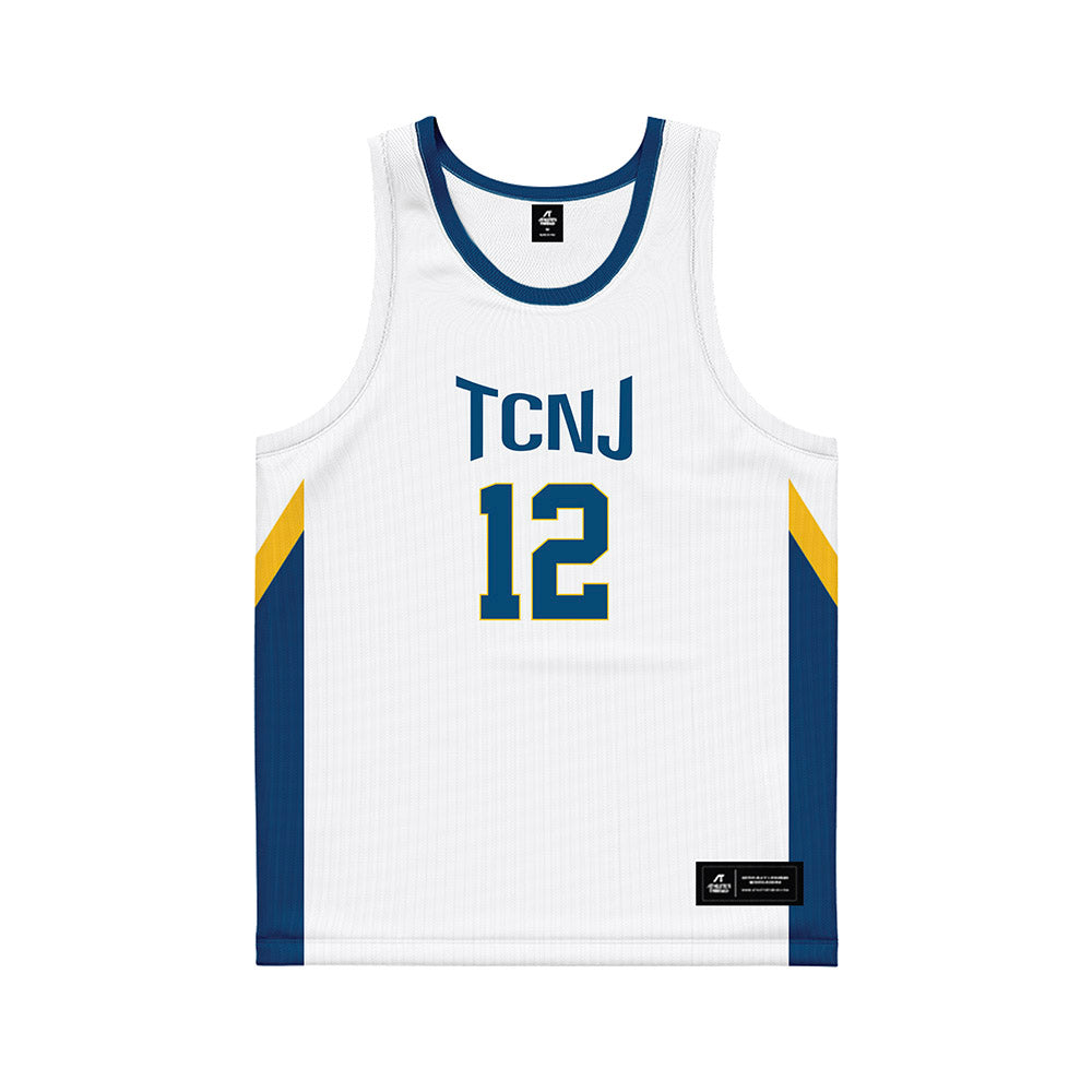 TCNJ - NCAA Women's Basketball : Olivia Voshell - White Basketball Jersey-0