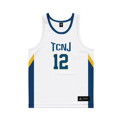 TCNJ - NCAA Women's Basketball : Olivia Voshell - White Basketball Jersey-0