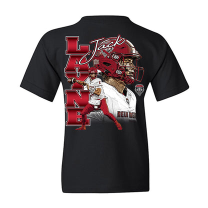 New Mexico - NCAA Football : Jack Layne - Graphic Youth T-Shirt-1