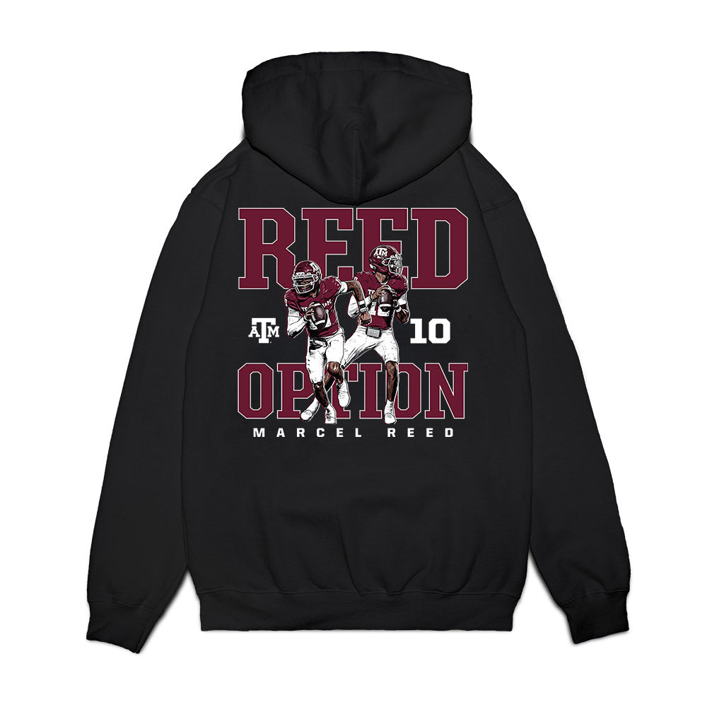 Texas A&M - NCAA Football : Marcel Reed - Reed Option Premium Hooded Sweatshirt-1