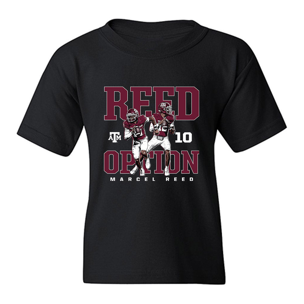 Texas A&M - NCAA Football : Marcel Reed - Reed Option Youth T-Shirt-0