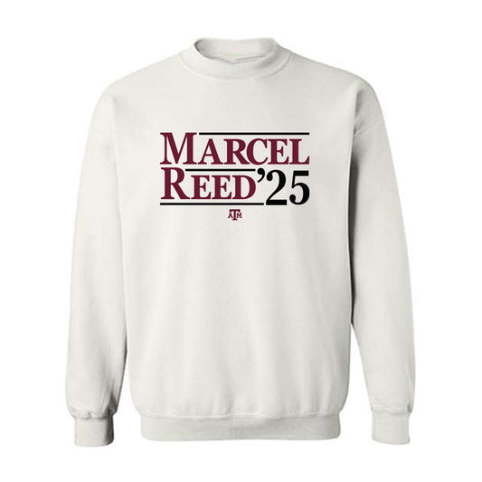 Texas A&M - NCAA Football : Marcel Reed - Campaign Statement Crewneck Sweatshirt-0