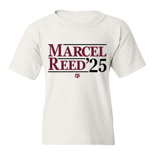 Texas A&M - NCAA Football : Marcel Reed - Campaign Statement Youth T-Shirt-0